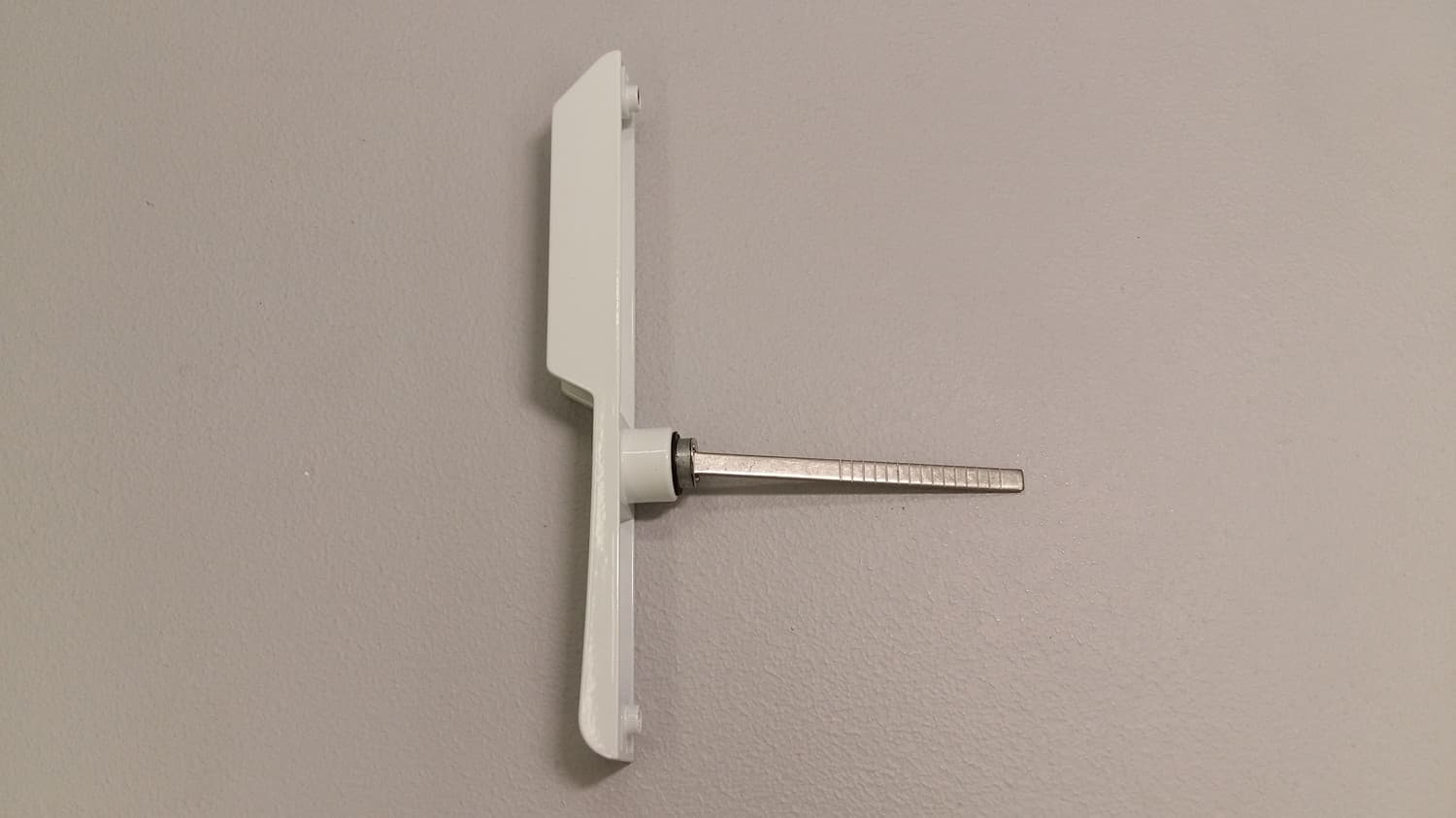 Poignee extérieure blanche avec clé pour porte patio - Image 1