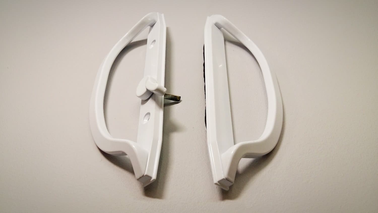 Poignee blanche pour porte patio - Miniature 2