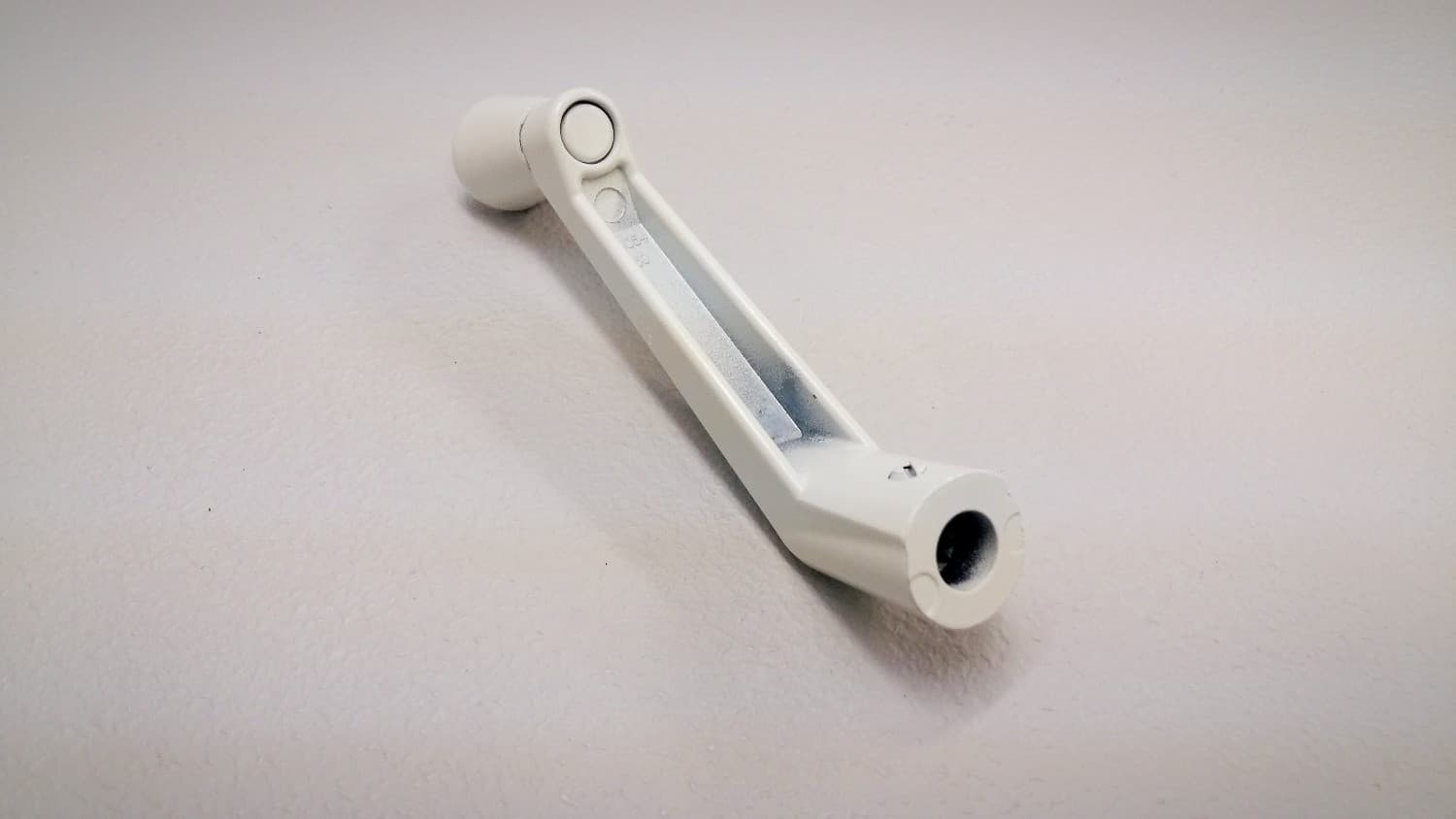 Poignee fixe blanche pour opérateur de fenêtre à battant - Miniature 2