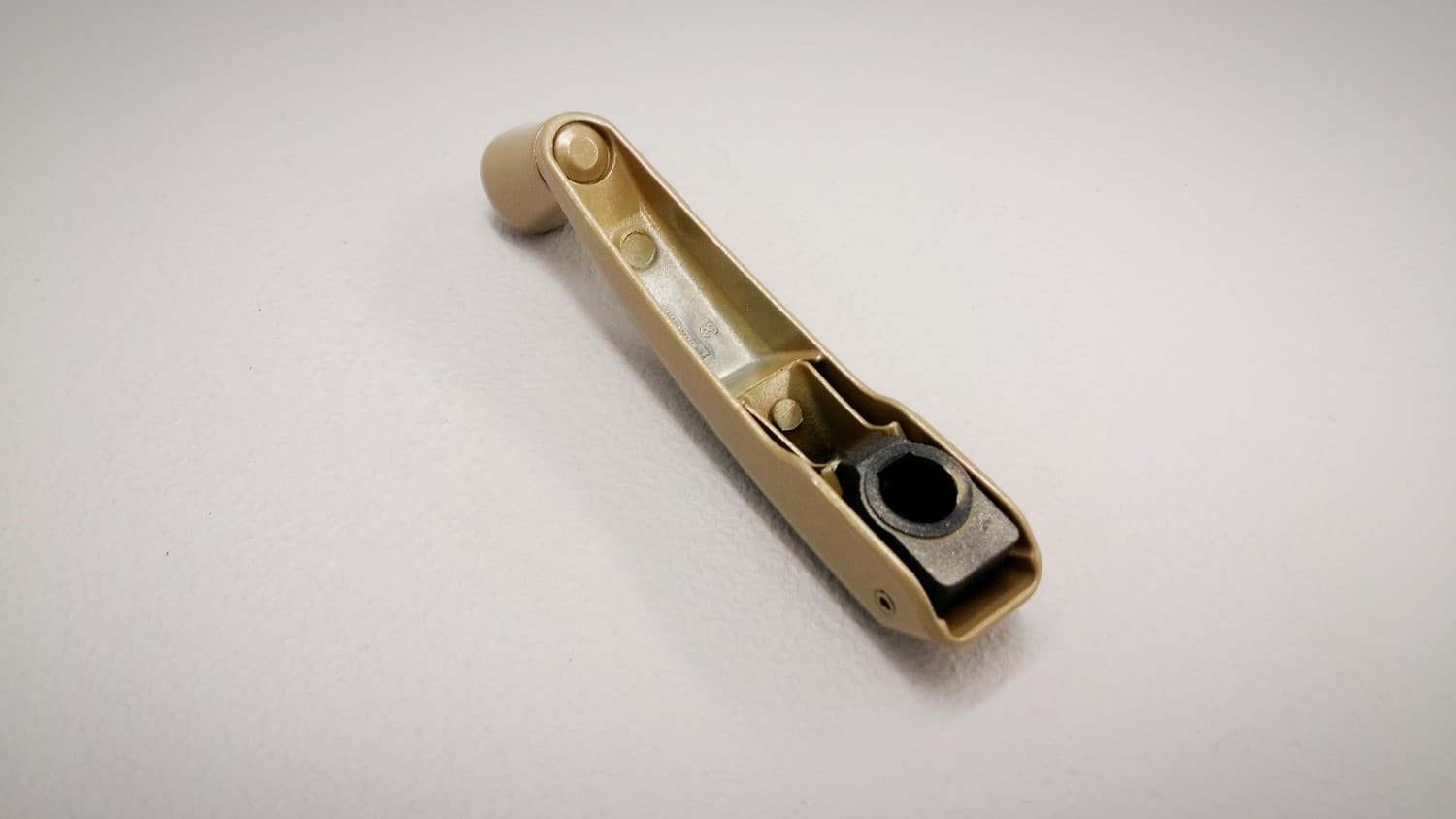 Poignee pliante pour opérateur de fenêtre à battant champagne - Miniature 2